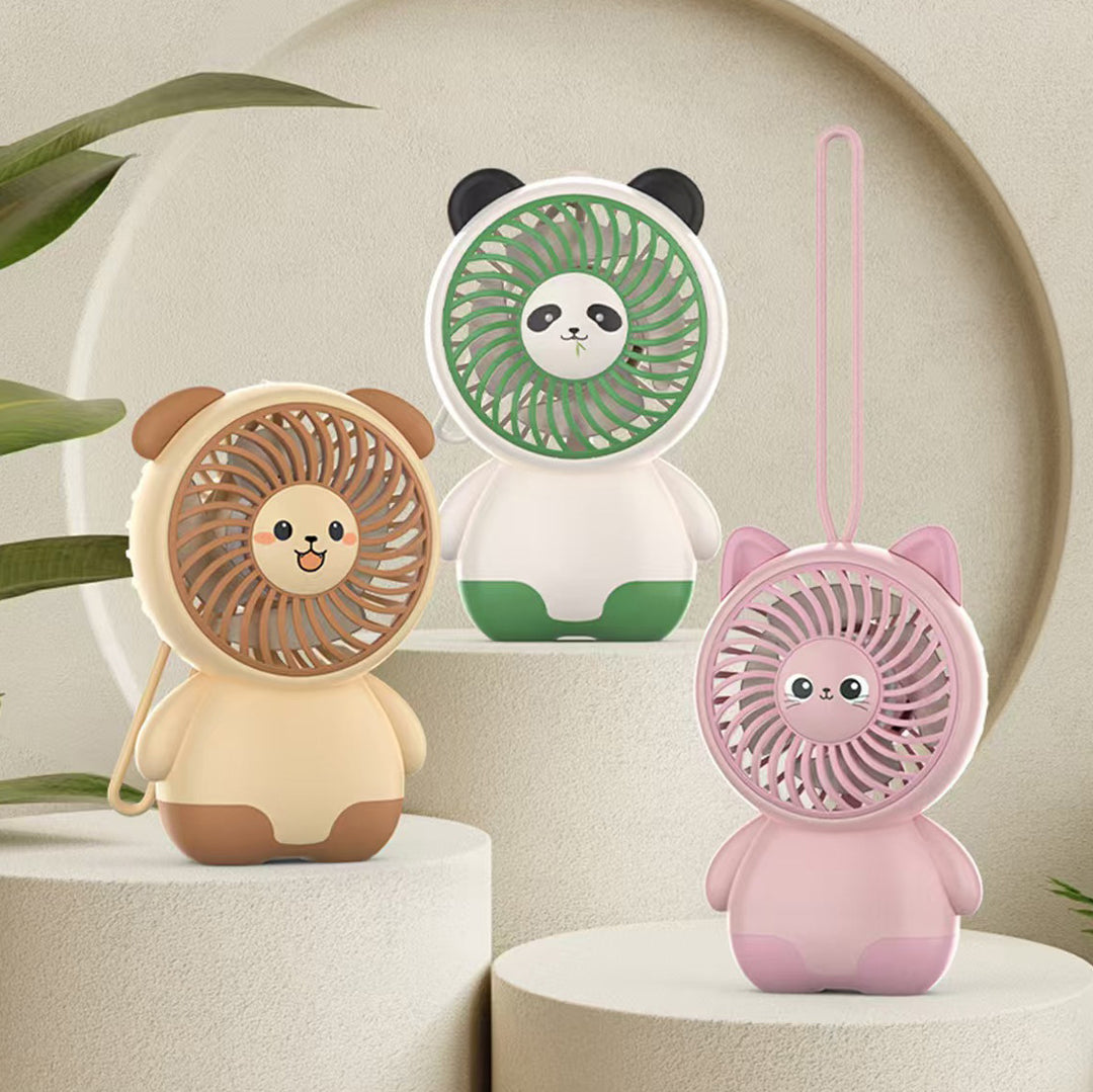 Women's Portable Hand Fan in Cute Panda Design Bowlift