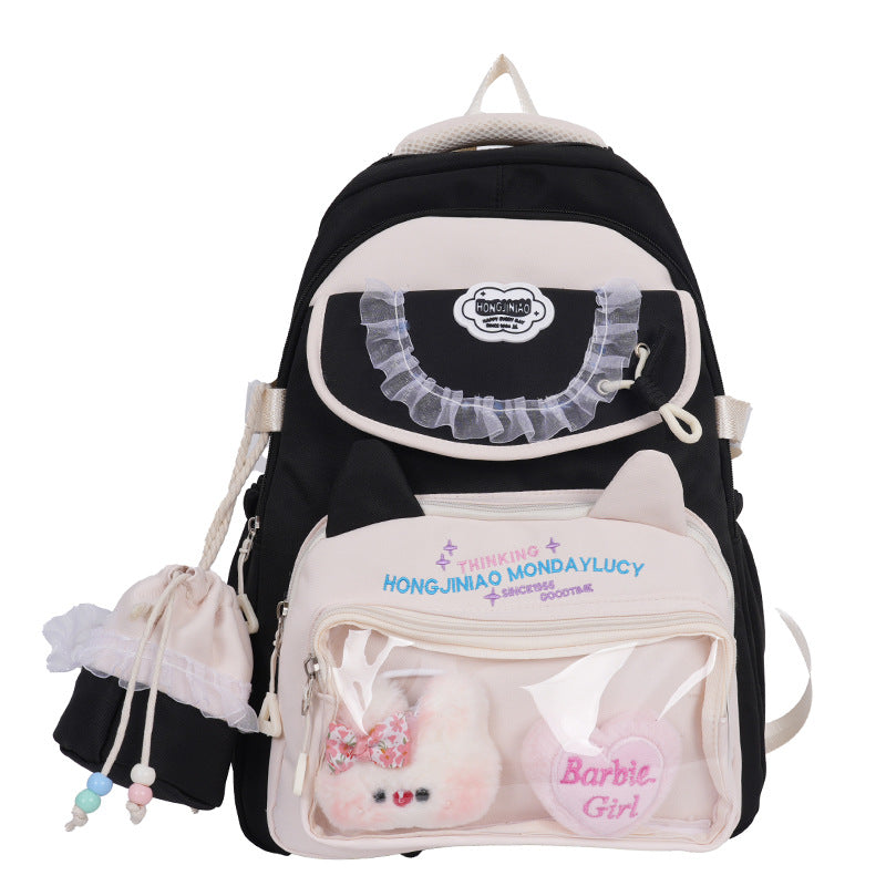 Character Design Plush School Backpack Bowlift