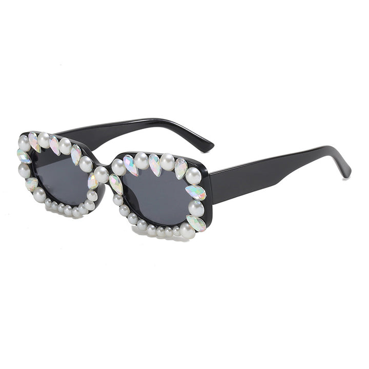 Ladies elegant sunglasses with pearl decoration Bowlift