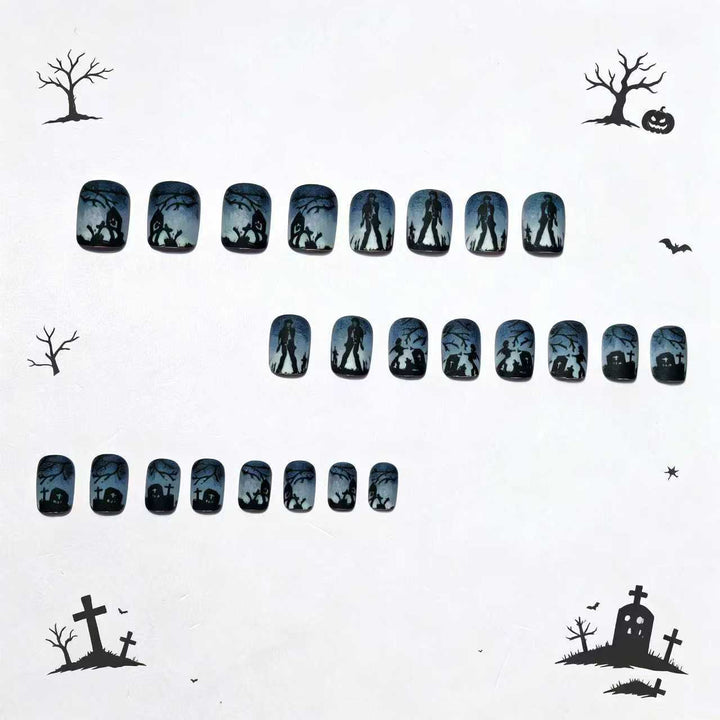 Creative Nail Art in Spooky Gravestone Design Bowlift
