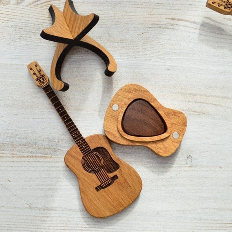 BowLift | Wooden box for acoustic guitar accessories