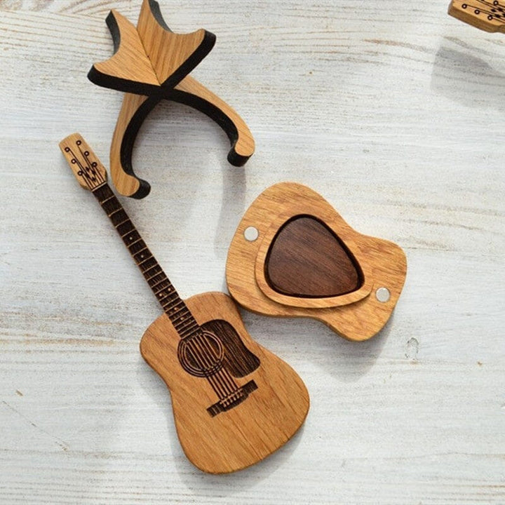 BowLift | Wooden box for acoustic guitar accessories