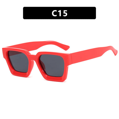 Ladies fashionable square sunglasses with yellow lenses Bowlift