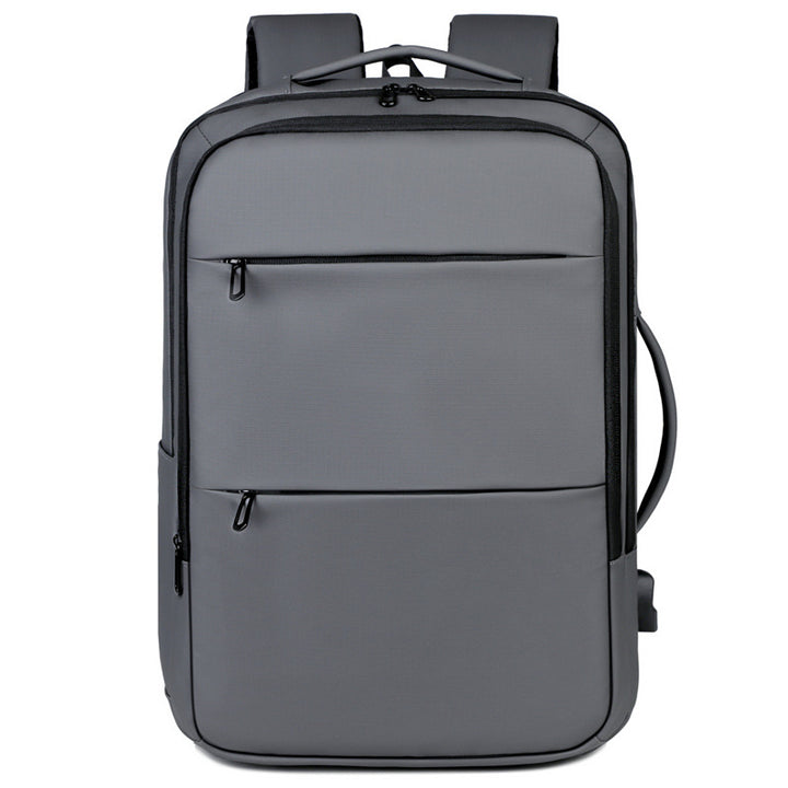 Business Backpack with Expandable Interior and Smart Safety Compartment Bowlift