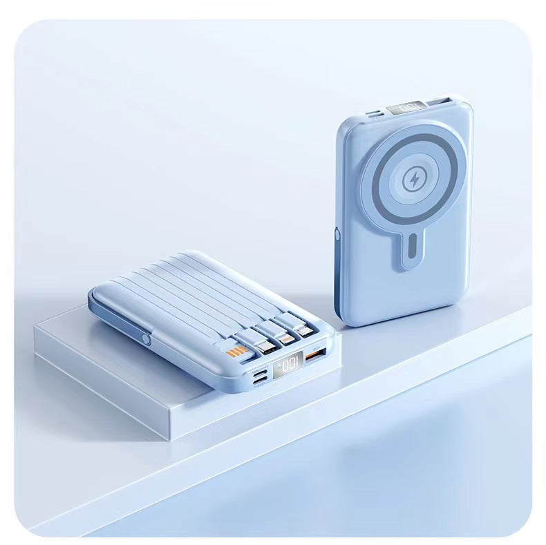 Portable power bank with intelligent fast charging feature and LED display Bowlift