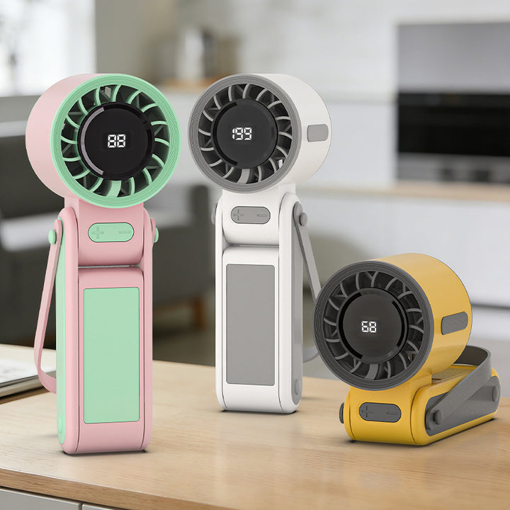 Foldable Rechargeable Handheld Fan Bowlift