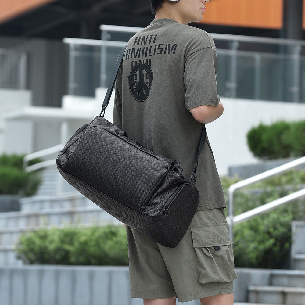 Premium Woven Travel Duffel Bag Bowlift