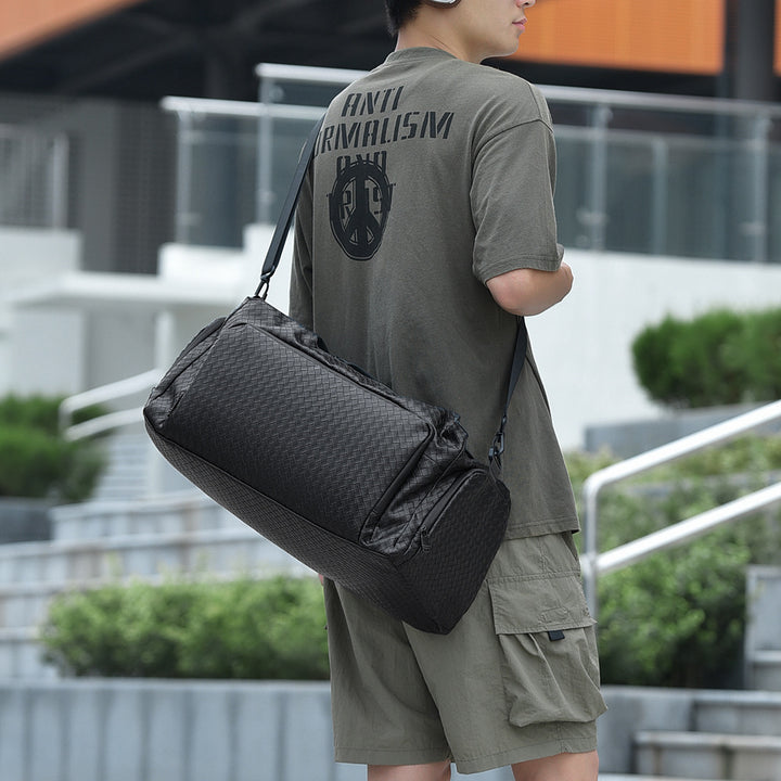 Premium Woven Travel Duffel Bag Bowlift