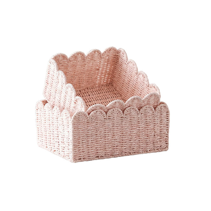 Modern storage basket with wavy edge Bowlift
