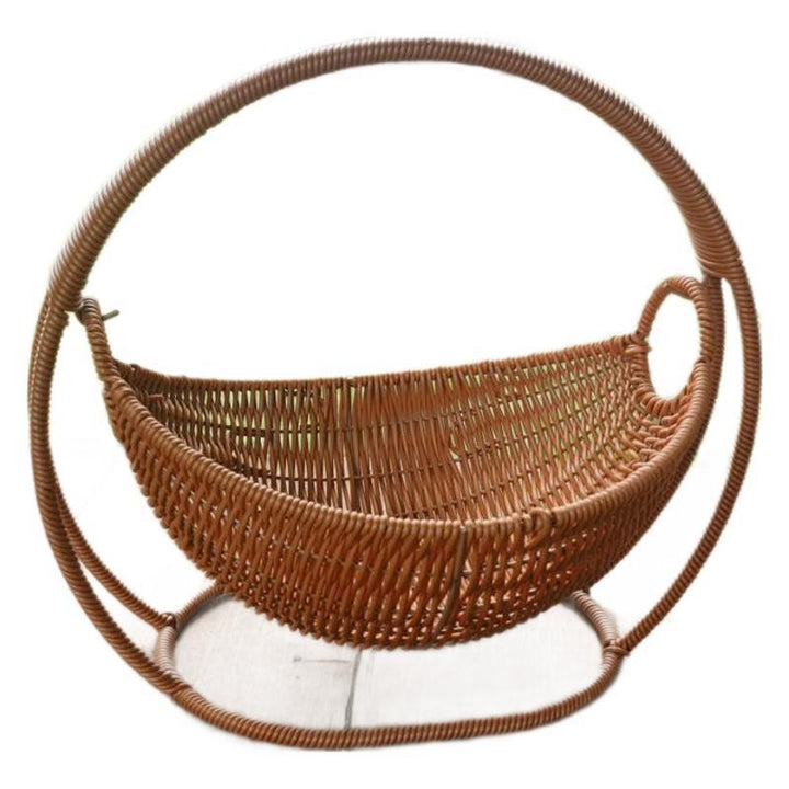 Ladies stylish decorative storage basket on metal frame Bowlift
