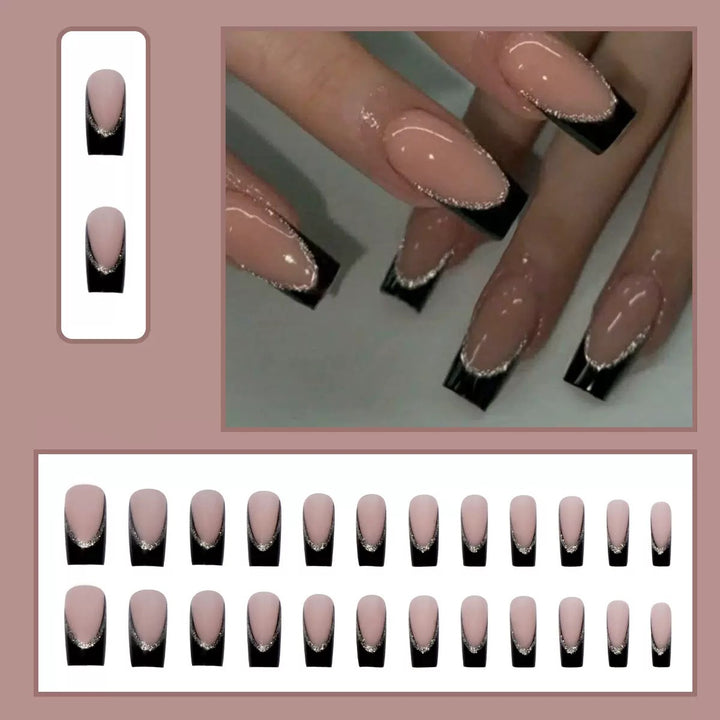 Premium Artificial Nails with Glamorous Design Bowlift
