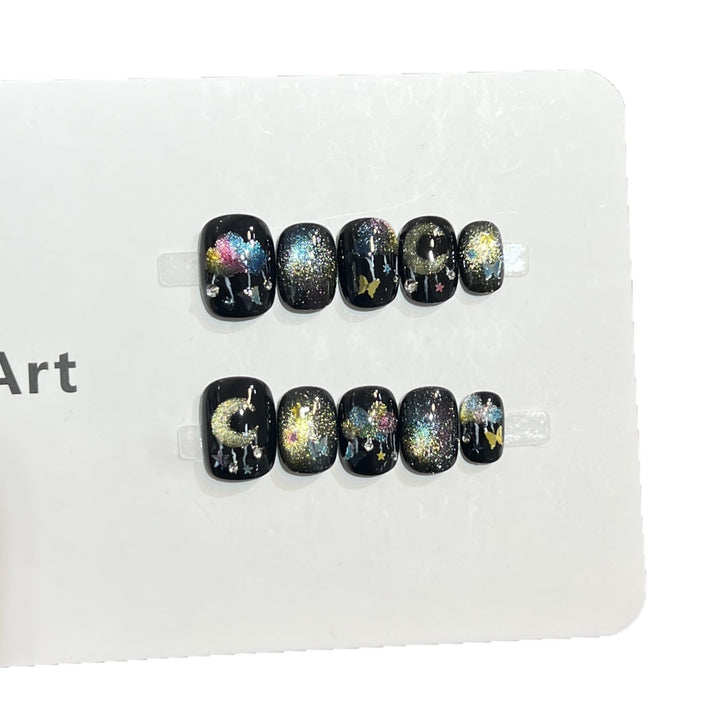 Galaxy-Themed Nail Art Set Bowlift