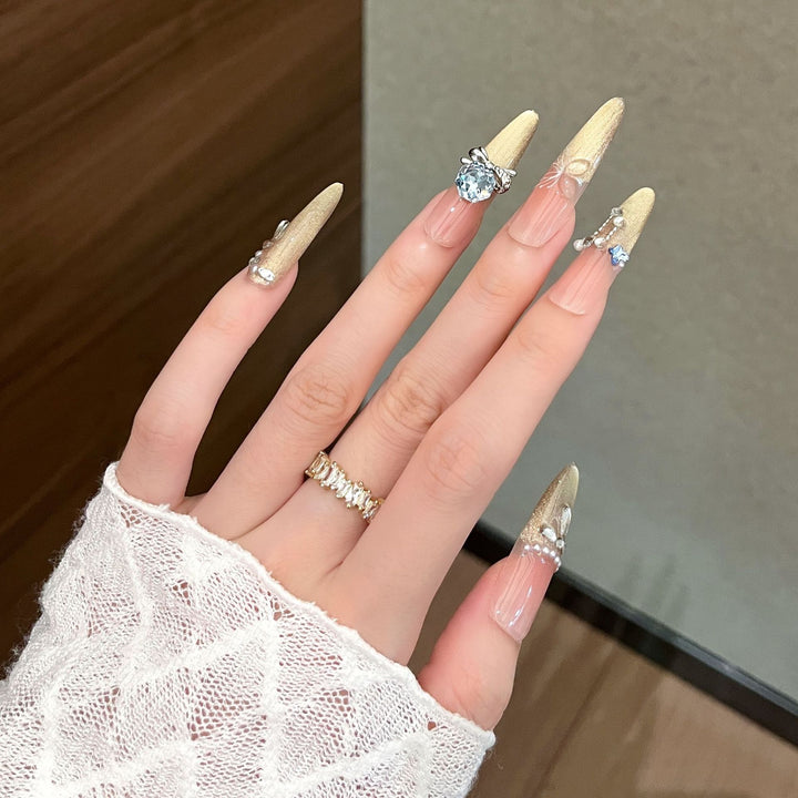 Decorative Glam Nail Art Extensions Bowlift