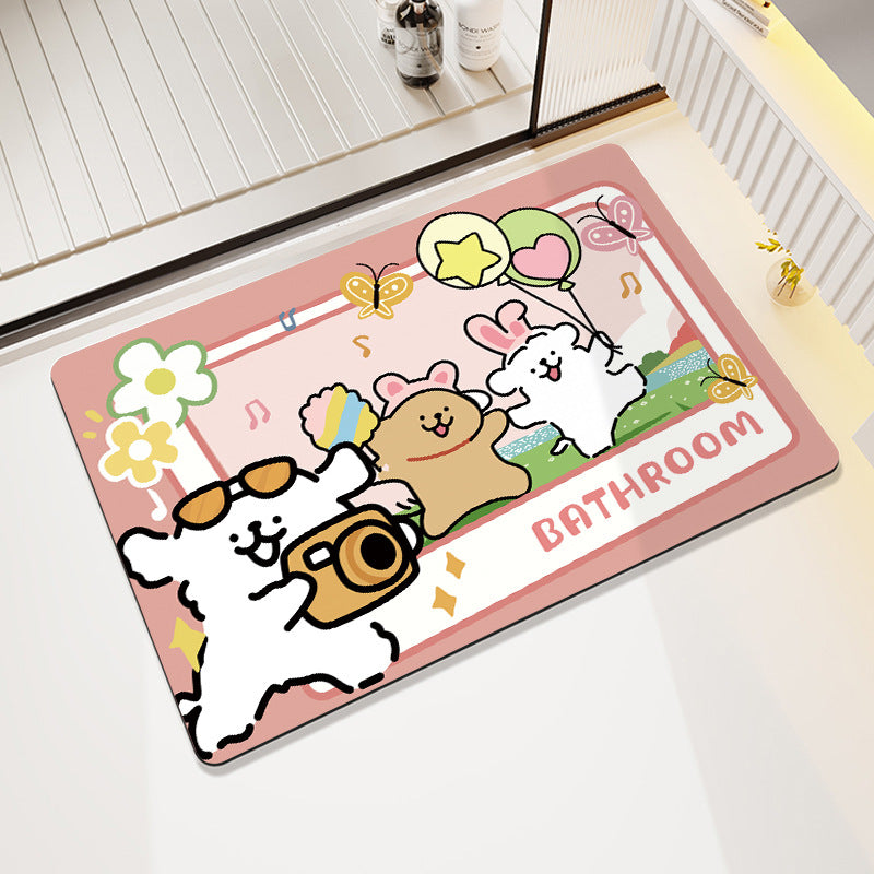 Modern Artistic Bath Mat Bowlift