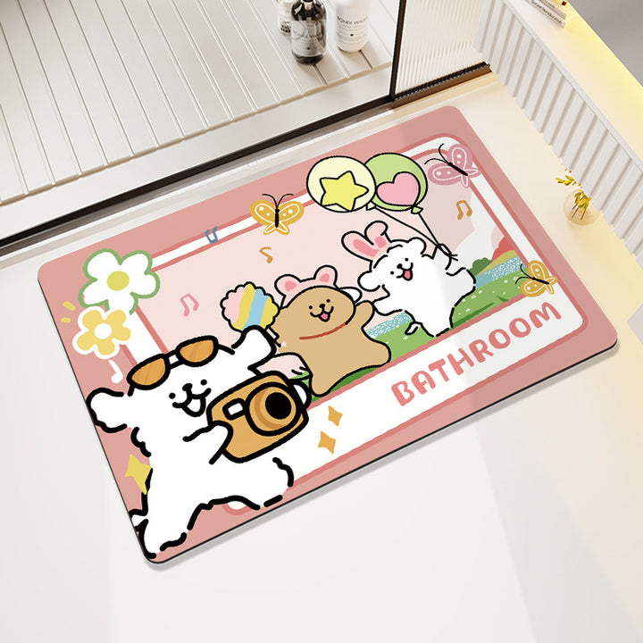 Modern Artistic Bath Mat Bowlift