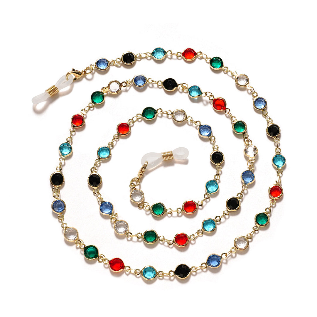 Decorative Gemstone Eyewear Chain Bowlift
