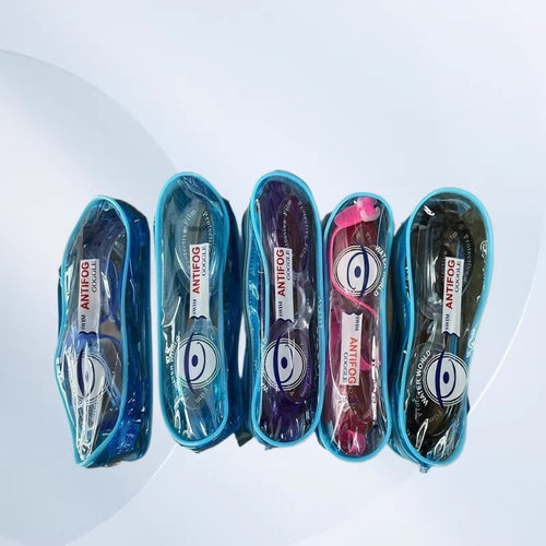 Anti-Fog Swimming Goggles with Protective Lens Bowlift