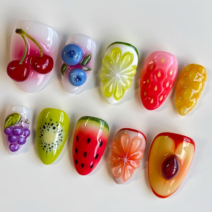 Thematic Artisan Press-On Nail Set Bowlift