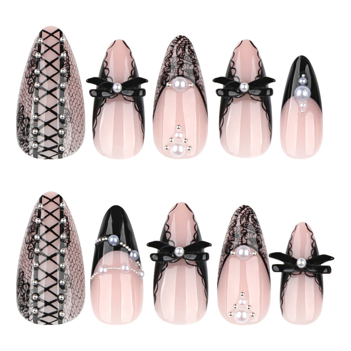 Artful stiletto nails with spike decoration Bowlift