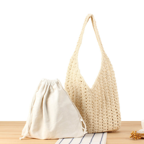 Macrame Tote Bag with Innovative Design Bowlift