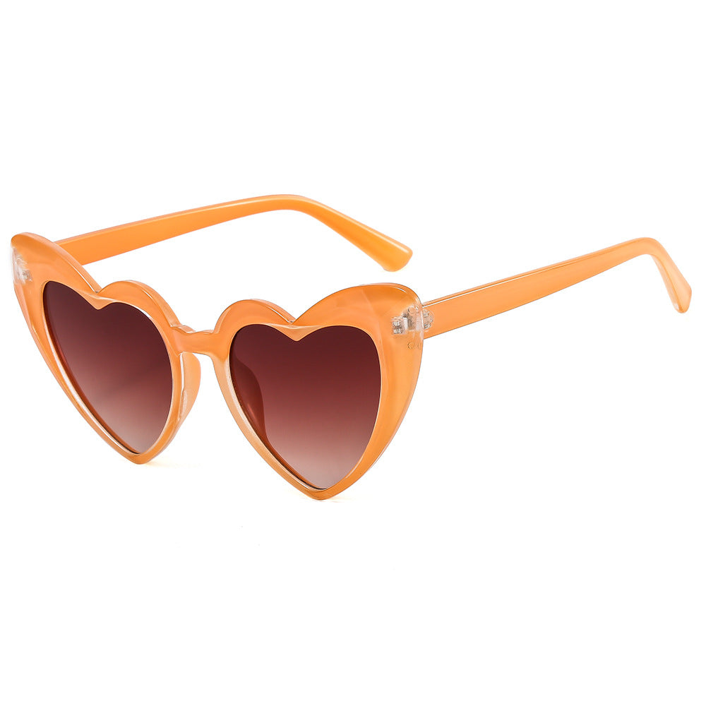 Women's fashionable heart sunglasses with UV protection Bowlift