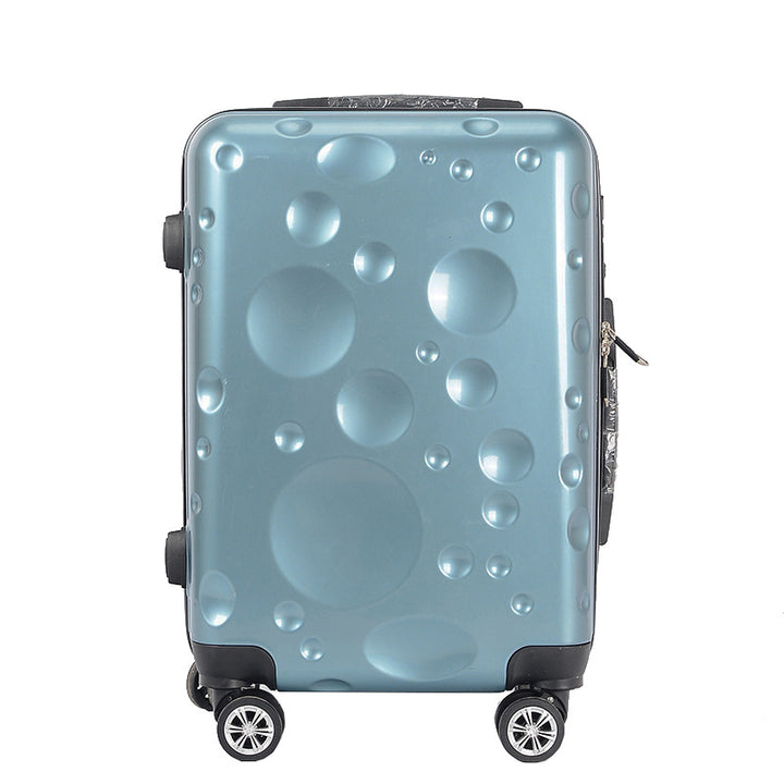Unisex Modern Bubble-Pattern Hard Shell Spinner Suitcase Bowlift