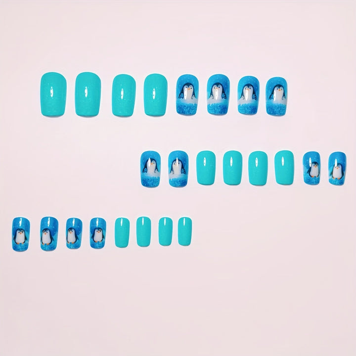 Artificial nails with winter motif Bowlift