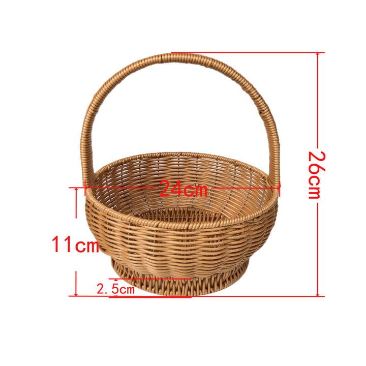 Ladies handcrafted rattan basket with handle Bowlift