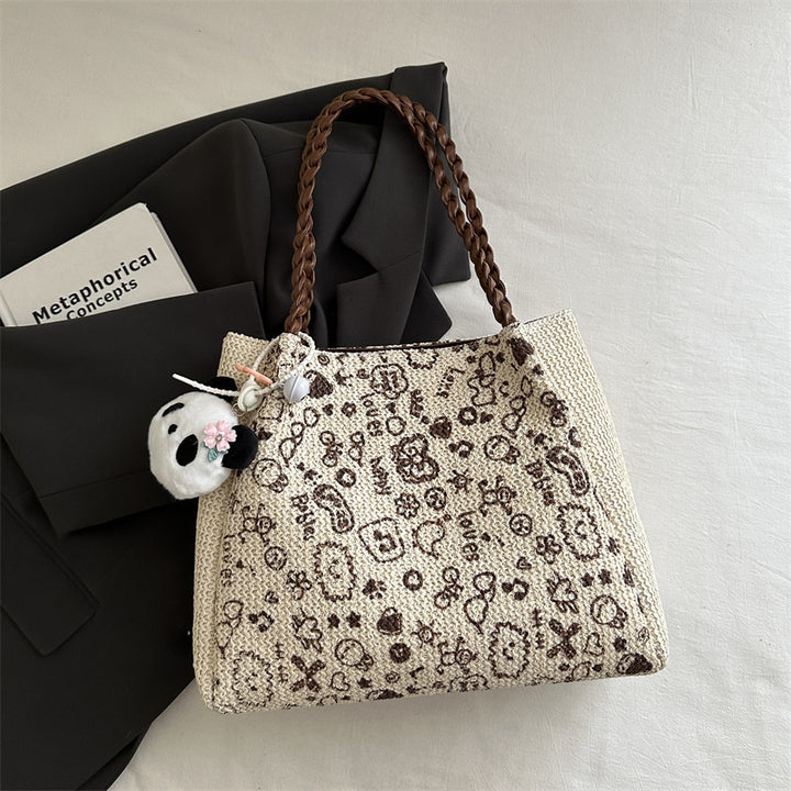 Chic Woven Tote Bag Bowlift