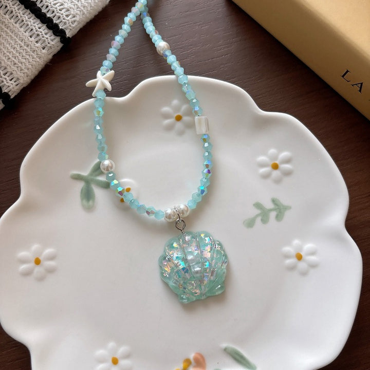 Necklace with Glitter Fish Tail Bowlift