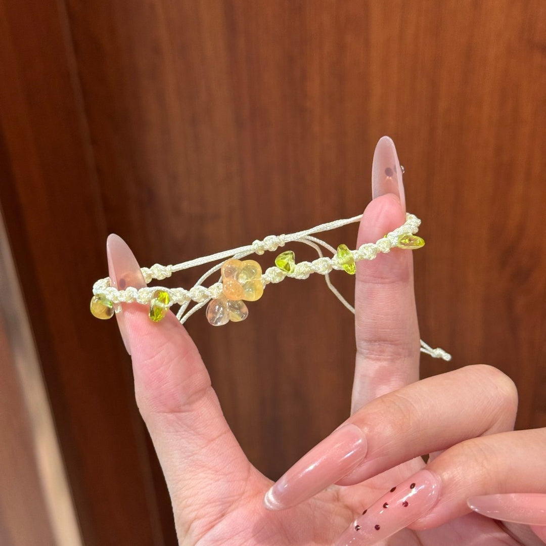 Handmade Floral Gemstone Bracelet Bowlift