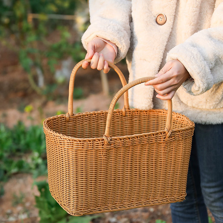 Unisex Large Storage Basket made of Woven Material Bowlift