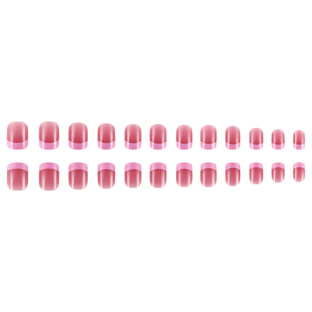 Stylish French Tip Gel Nails Bowlift