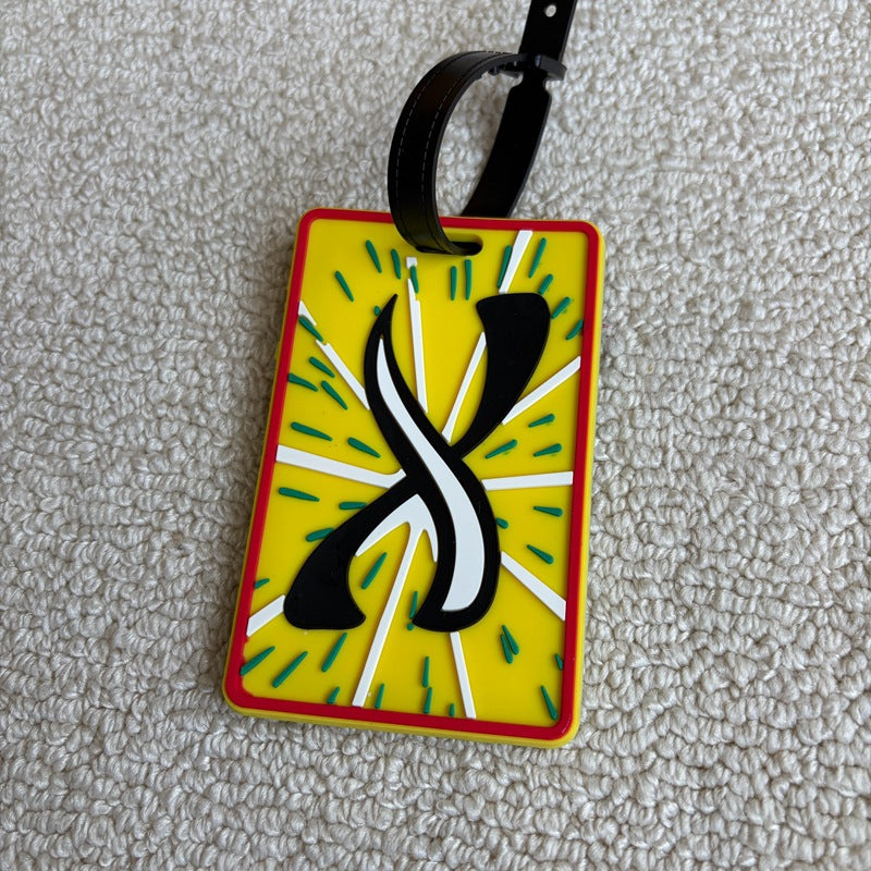 Personalized Striped Luggage Tag Bowlift