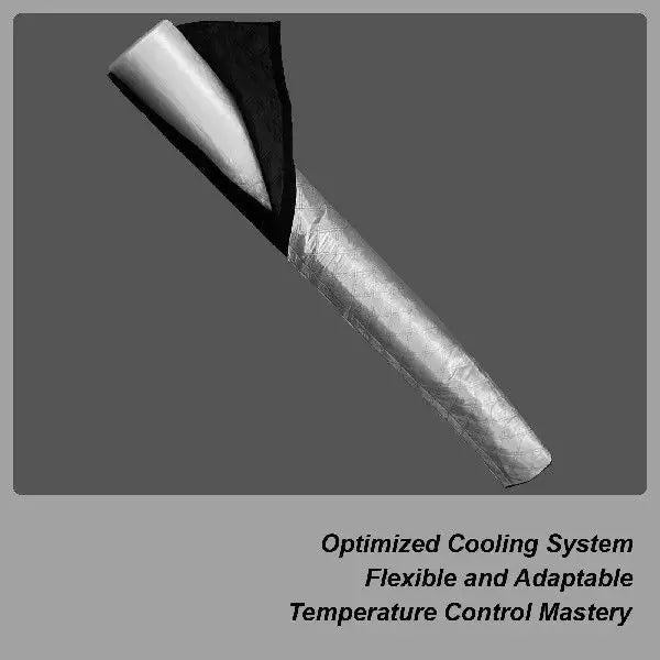 Unisex One Size flexible insulated refrigerant line cover with reflective thermal protection layer Bowlift