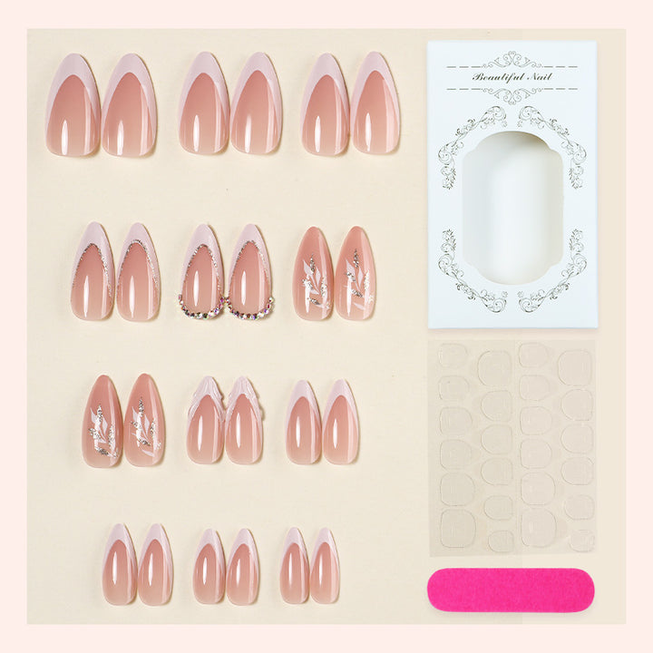 Elegant Floral Press-On Nail Art Kit Bowlift