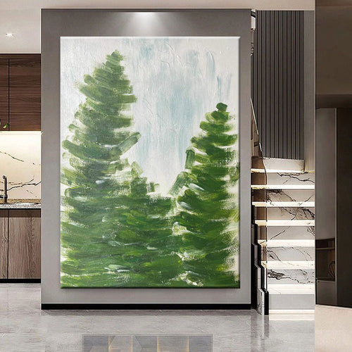 Abstract Nature-Themed Canvas Artwork