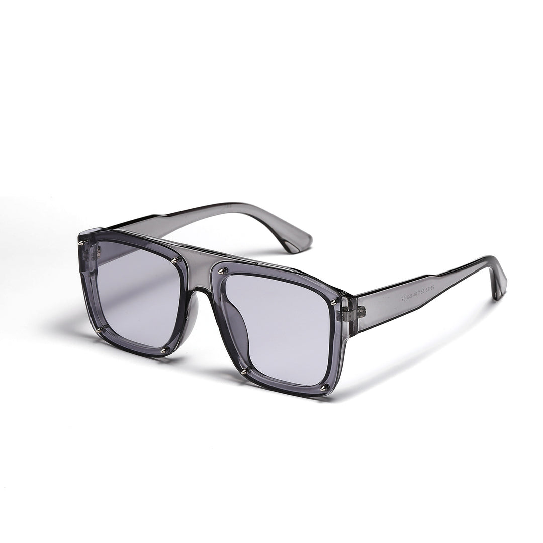 Women's Square Sunglasses with Fashionable Transparent Frame Bowlift