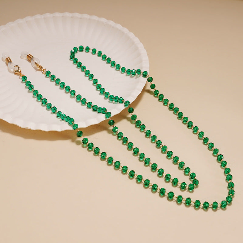Elegant Beaded Eyewear Necklace Bowlift