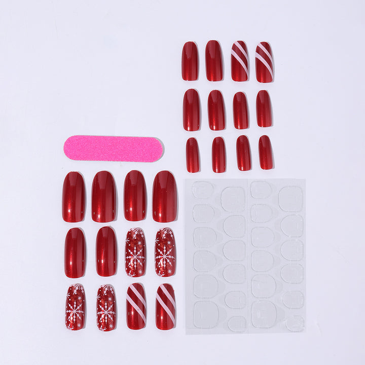 Creative Nail Art Set with winter motifs and glamorous glitter Bowlift