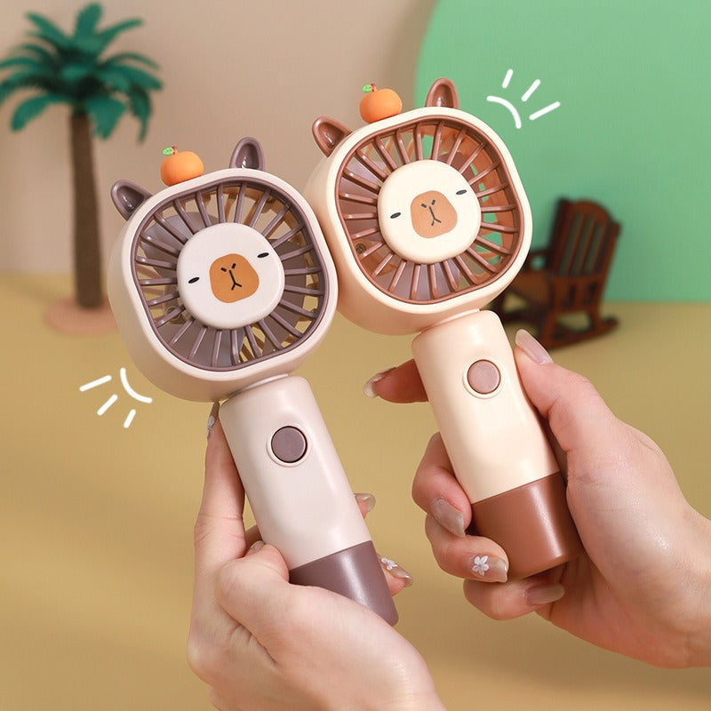 Unisex Portable Mini Hand Fan with Cute Animal Design Bowlift