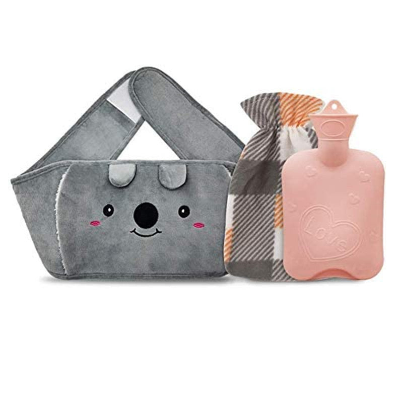 Cute Plush Hot Water Bottle Set Bowlift