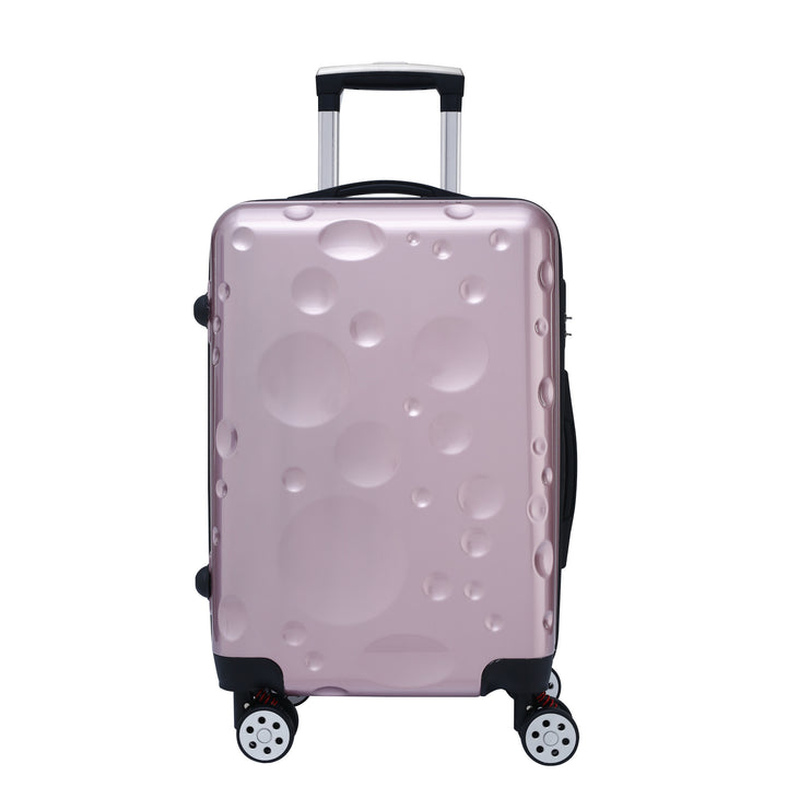 Unisex Modern Bubble-Pattern Hard Shell Spinner Suitcase Bowlift