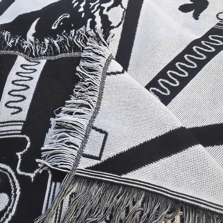 Stylish Geometric Print Throw Blanket