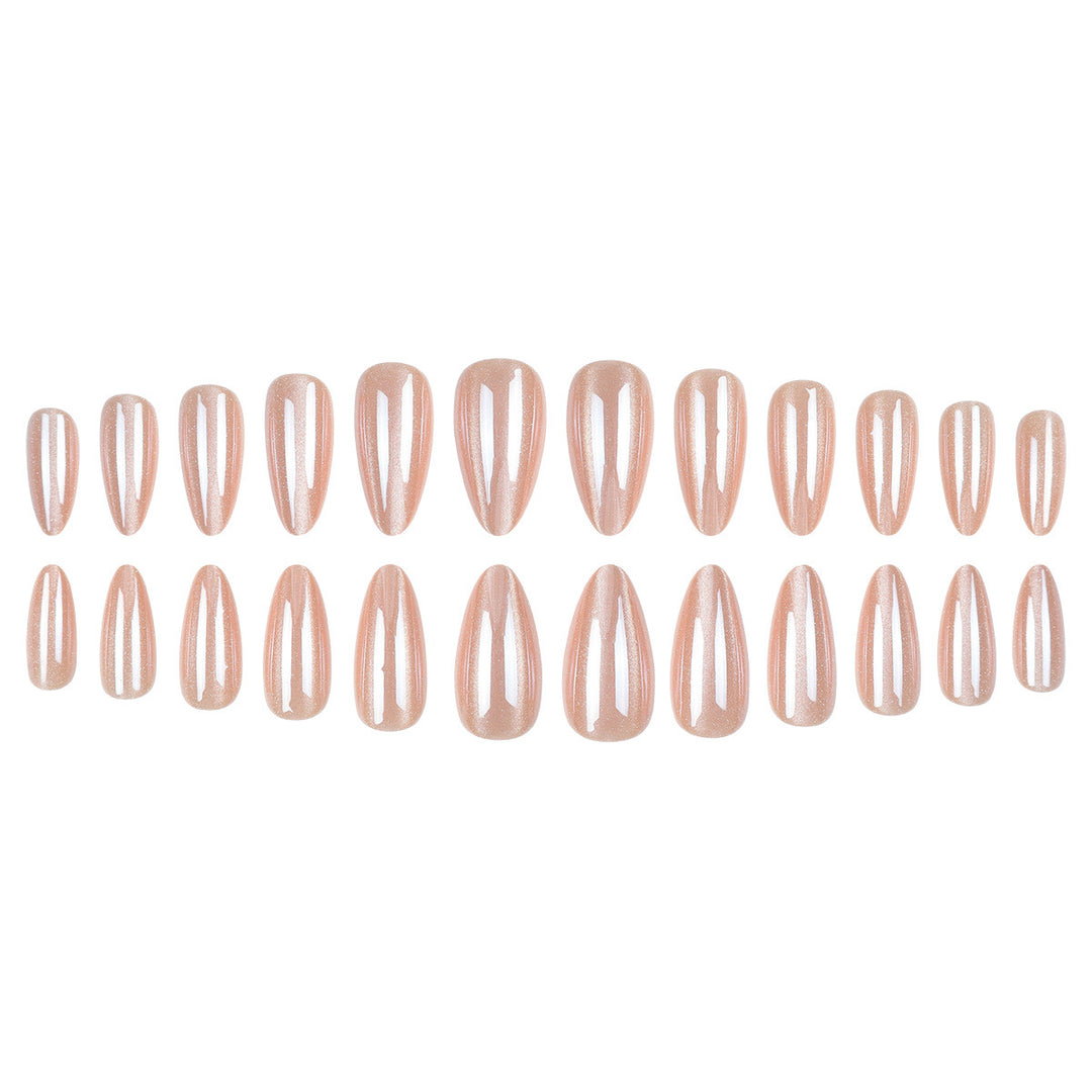 Glossy Stiletto Press-On Nails with Sparkling Finish Bowlift