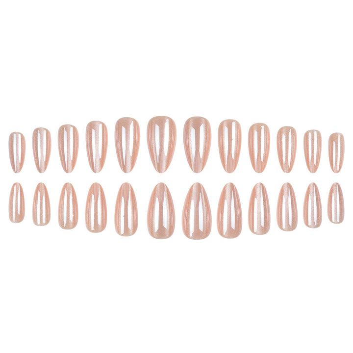 Glossy Stiletto Press-On Nails with Sparkling Finish Bowlift