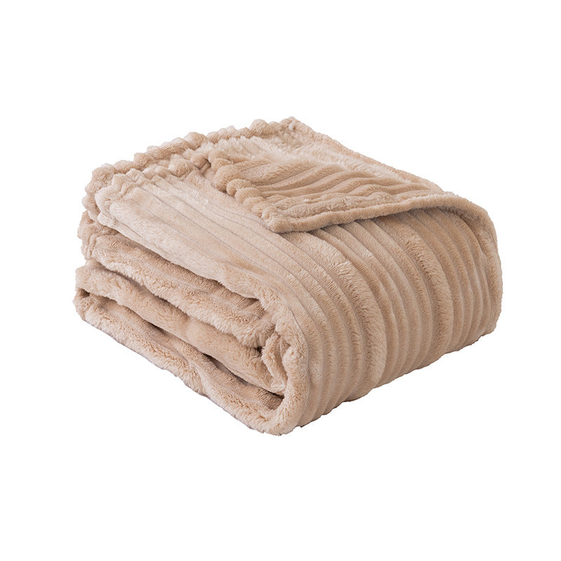 Ladies Soft and Luxurious Plush Blanket with Detailed Rib Structure Bowlift