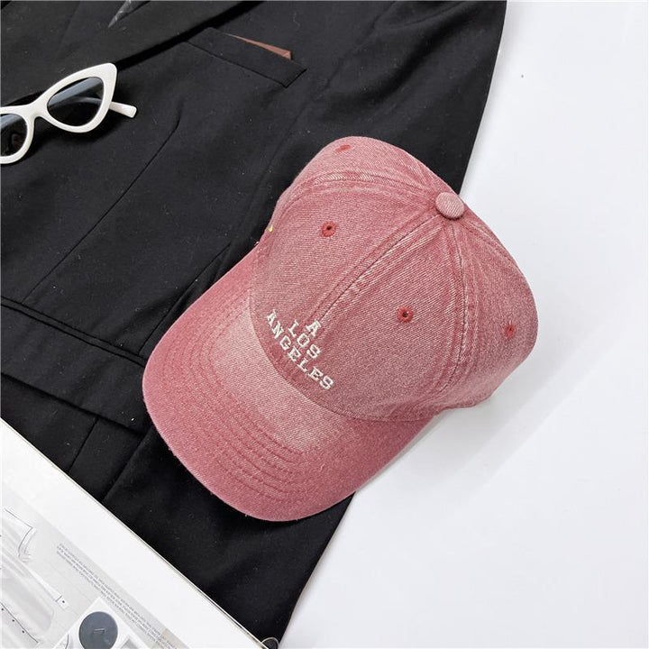 Women's Distressed Vintage Los Angeles Baseball Cap Bowlift