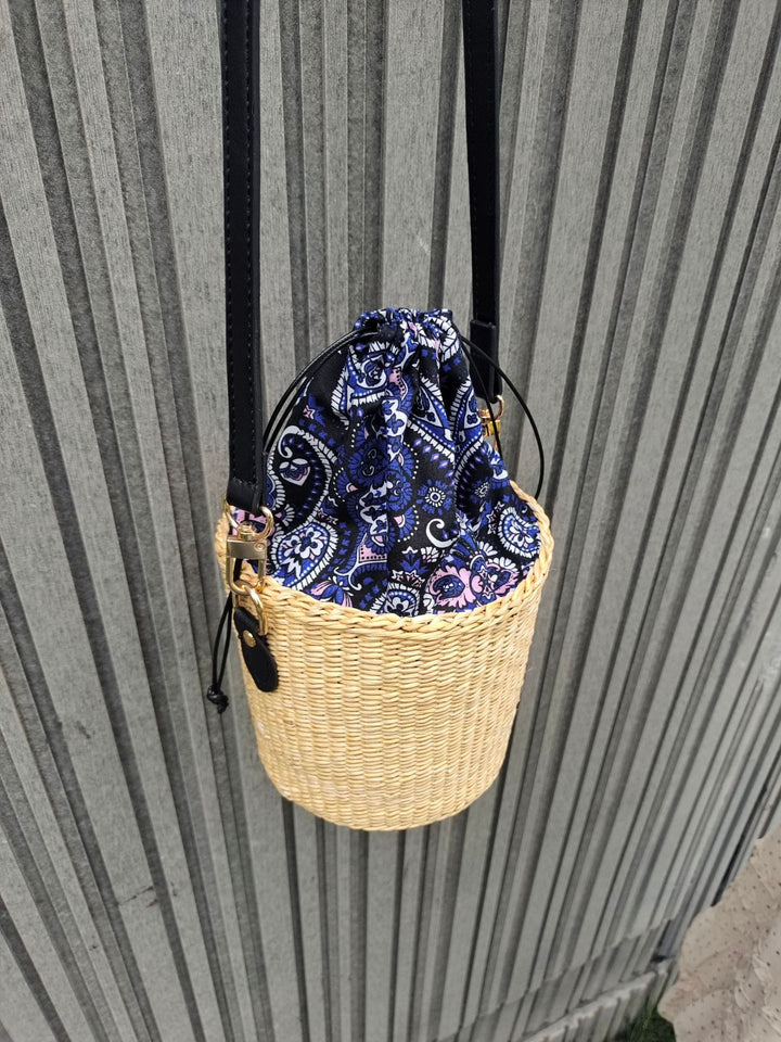Bohemian Chic Woven Basket Bag Bowlift