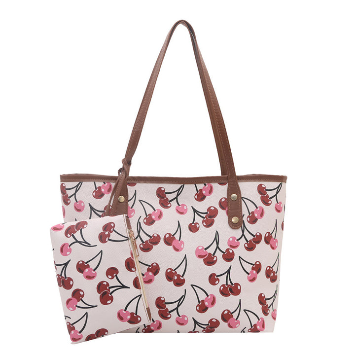 WoWhimsical Cherry Print Tote Bag Bowlift